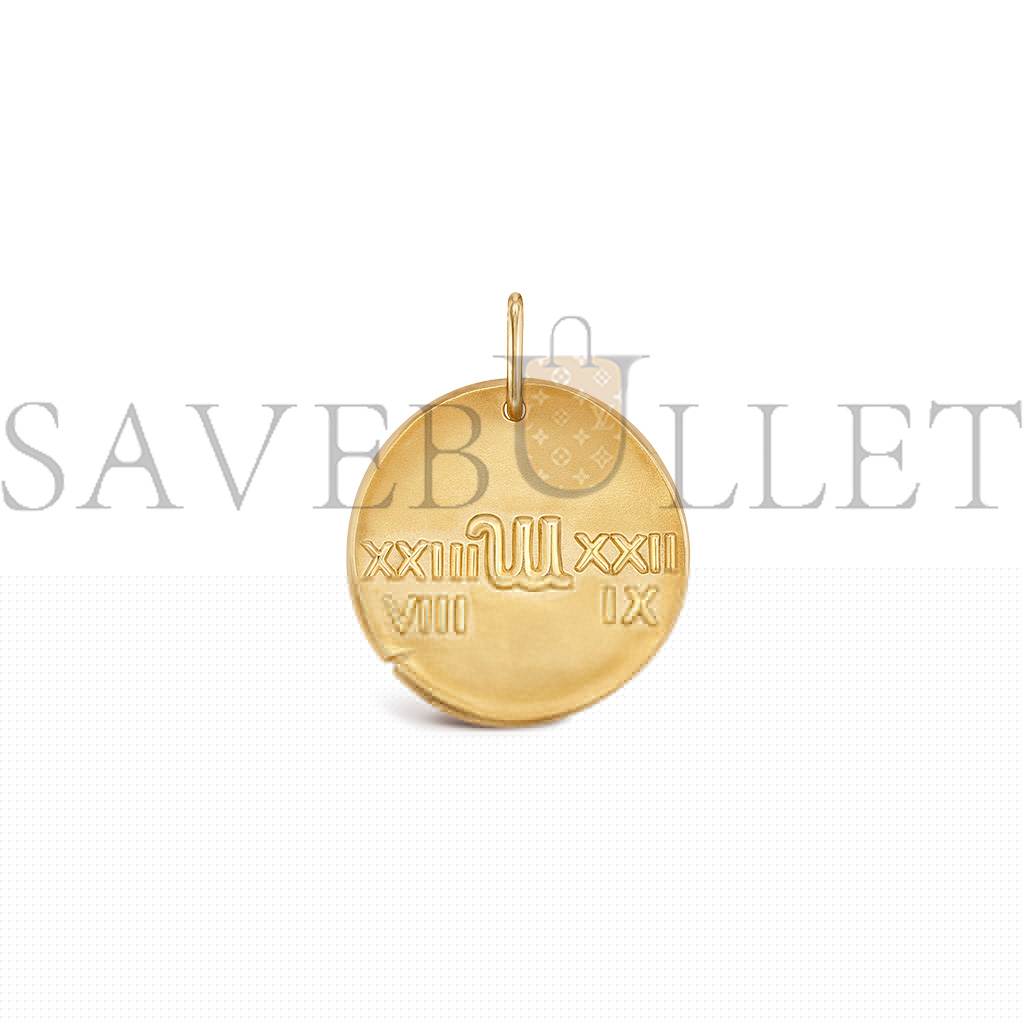 V*N CL*F arpels zodiaque medal virginis (virgo) - yellow gold  vcarp7st00